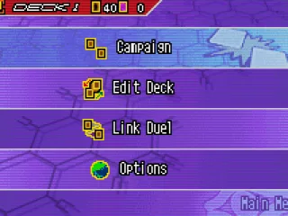 Edit your deck, or battle... or link with a friend to battle and trade cards