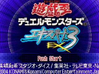The Japanese version of the game (Duel Monsters Expert 3)