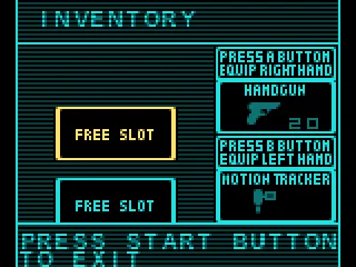 Inventory screen