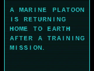 The intro is told with text screens...