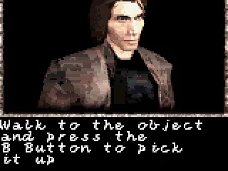 Occasionally, Carnby explains a part of the controls.