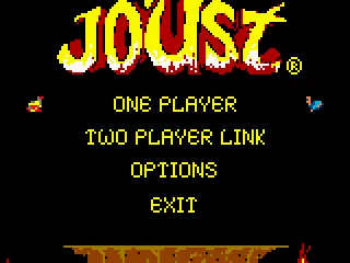 Joust title screen.