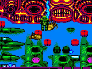 Fighting against a boss