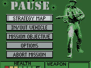 In-game menu