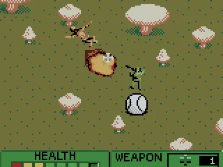 Killing an enemy soldier with a grenade