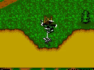 Picking up items by deploying a rope.