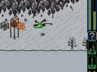 Firing missiles on the outpost