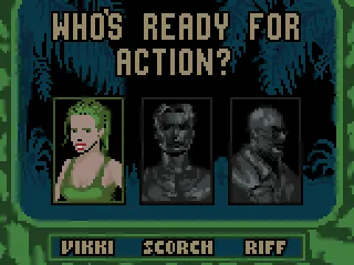 Selecting a character for the mission