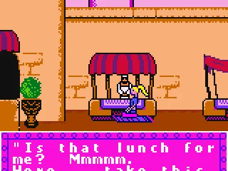 Barbie has been delivered the lunch and she will be rewarded.