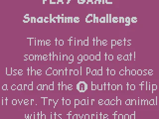 Getting instructions on how to play a mini-game that will raise your pet's happiness