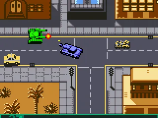 Fighting an enemy tank