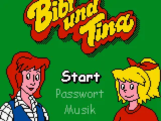 Opening screen for the game.