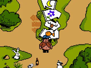 The world map. From here, we reach the mini games locations.