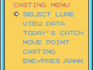 The casting menu