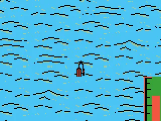 Using a spinner bait.