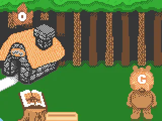 Catch the falling leaves with the correct letter in the basket.