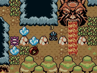 Setting a bomb to destroy the crystal and open up a path