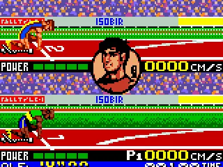 The start of the 100 metres discipline.