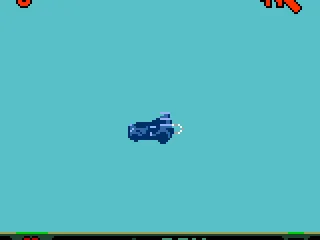 Whilst driving in the water you can move very fast