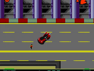 Zombies wander aimlessly along the road