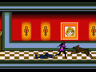 Fighting another dog in the hallway