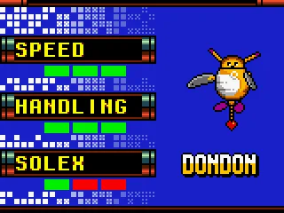 The character select screen.