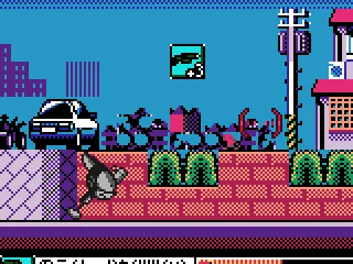 A lot of buildings drop powerups after they're destroyed.