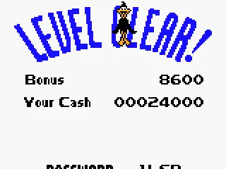 Daffy has cleared the first level.