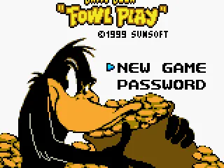 Title screen on Game Boy Color