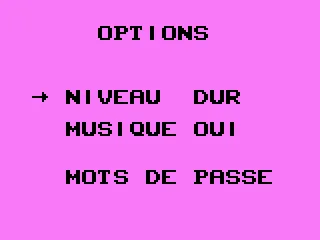 Options (French).