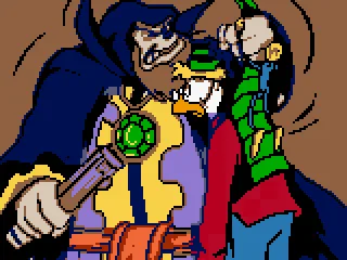 Intro: As Gyro tries to finish his Gyro-Gama-Tubal-Teleport machine to help send Donald to where Daisy is located, the evil Merlock appears and steals his blueprints.