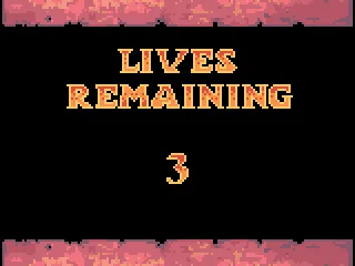 I have three lives left.