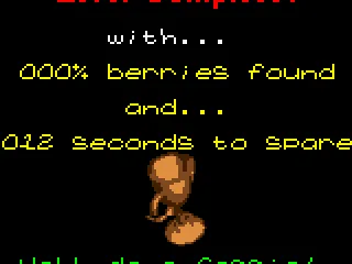 Level complete screen.