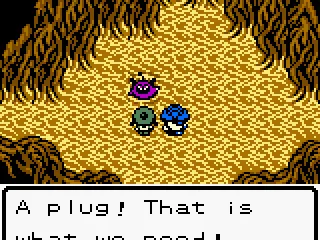 This ugly creature's plugging a hole in the giant tree.