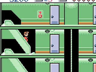 Going down the escalator