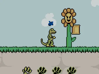 If the flower tries to crash me the blue bug will receive the damage instead