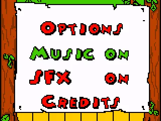 Options menu