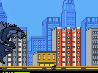 Godzilla 'terrorizing' the city