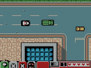 The police chasing me while driving a car