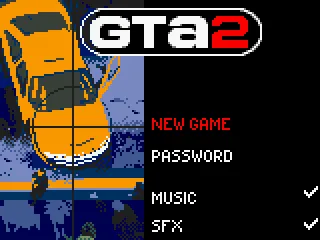 Title screen / Main menu.