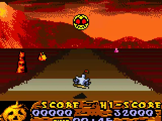 The pumpkin counts you down to the race