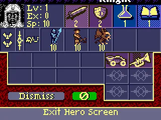 Hero info dialog
