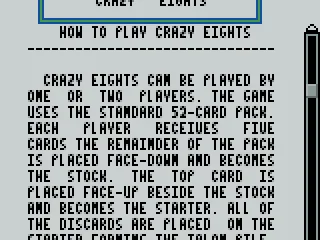 Learning how to play Crazy Eights game