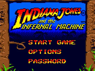 The menu screen with some basic settings.