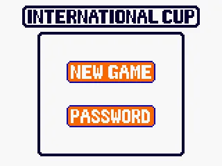 International Cup menu.