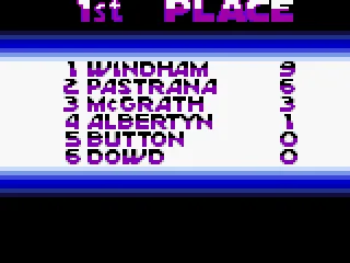 Finished a race. 1st place.