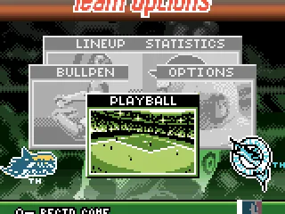 Team options menu