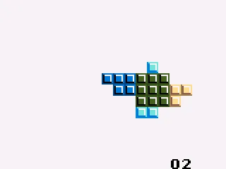 With the default settings, creating a 3x3 square make the blocks vanish, and the other blocks will collapse towards the centre