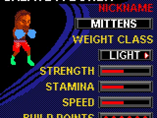 In career mode you have to create your own boxer