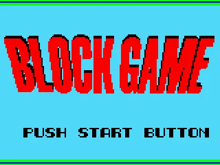 Block Game - Title Screen